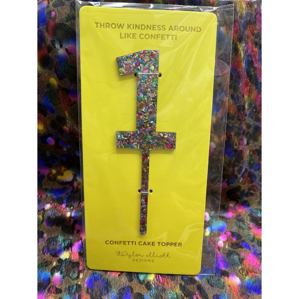 Confetti Cake Topper NEW By Taylor‎ Elliott Designs 1